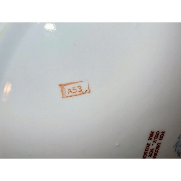 Lot Of 2 Oriental Accent Bird Plates Peacock Decorative Vintage 10.25 Inches - Picture 8 of 15